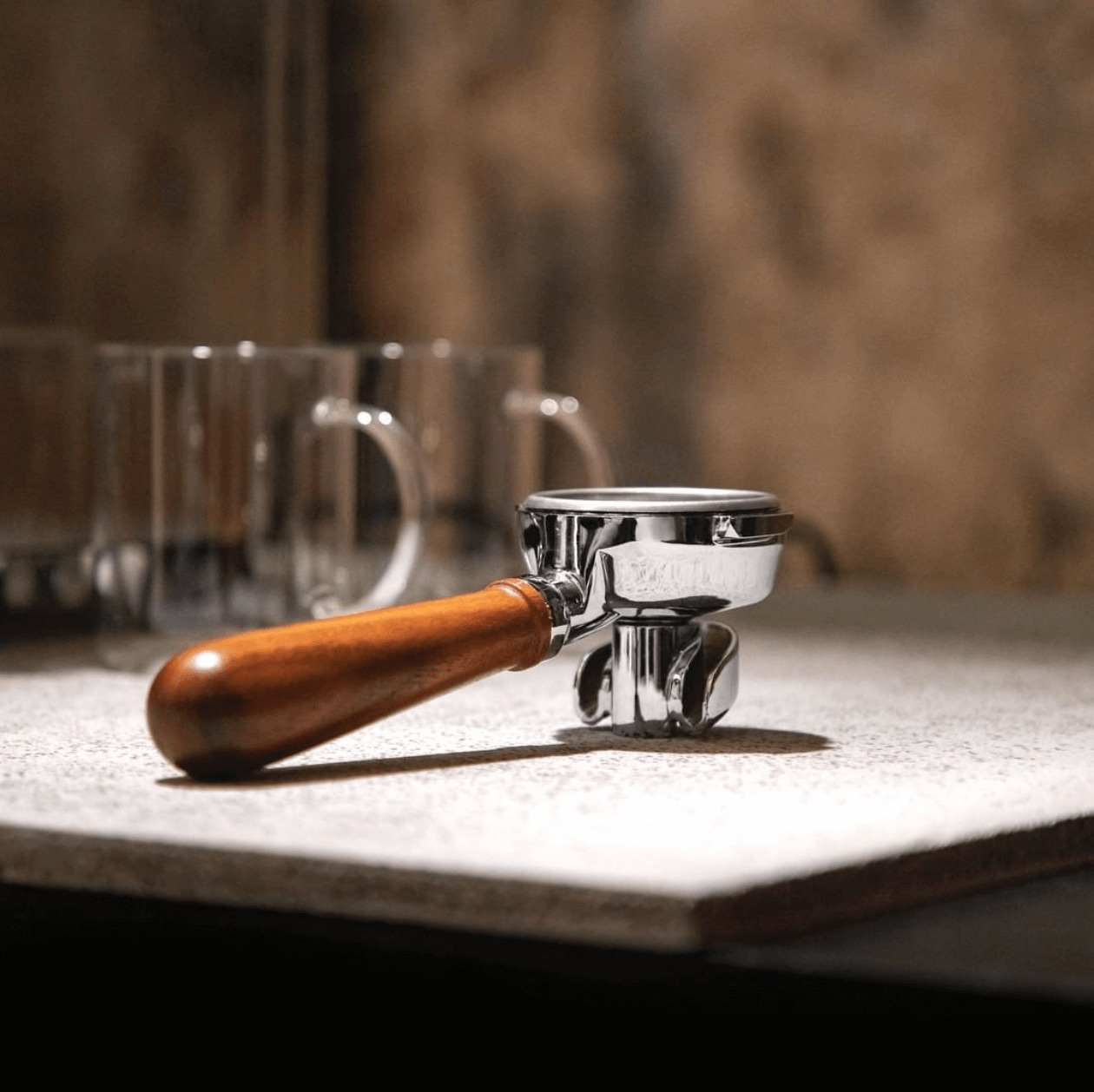 Feine Bohne Store -Feine Bohne Store 58mm Lelit Wood Bottomless Portafilter